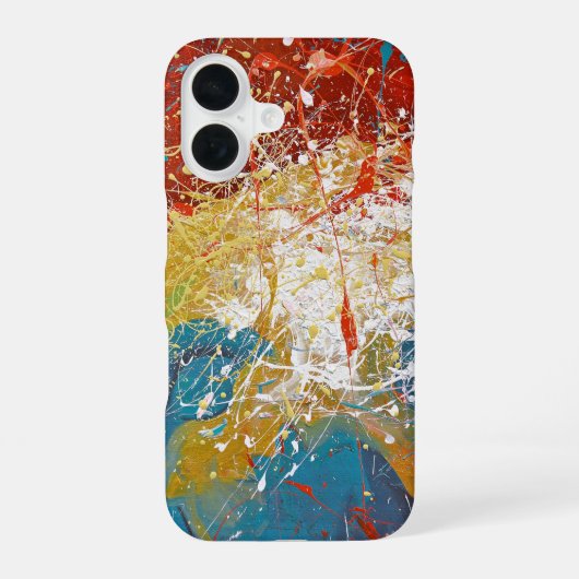 Coque iPhone 16 Arrière - plan Paint Splash (Verso)