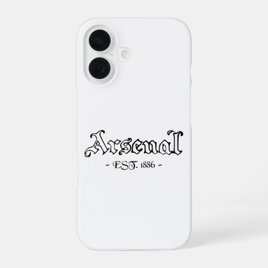 Coque iPhone 16 Arsenal Retro (Verso)