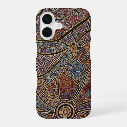 COQUE iPhone 16 ART ABORIGÈNE (Verso)