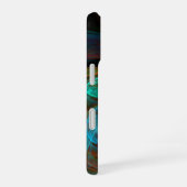Coque iPhone 16 Art abstrait bleu Renaissance (Côté droit)