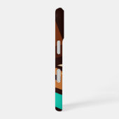 Coque iPhone 16 Art abstrait d'espresso rétro (Côté droit)