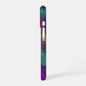 Coque iPhone 16 Art abstrait fractal de fleurs psychédéliques colo (Côté gauche)