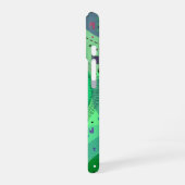 Coque iPhone 16 Art abstrait : Fruit Kiwi Vert (Côté gauche)