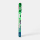 Coque iPhone 16 Art abstrait : Fruit Kiwi Vert (Côté droit)
