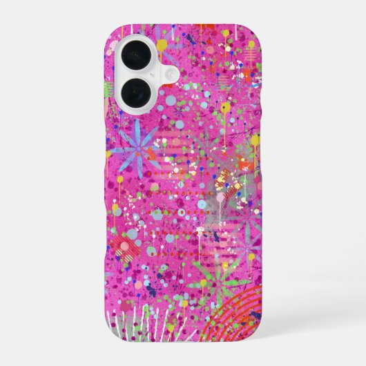 Coque iPhone 16 Art abstrait : Rêves d'été (Verso)