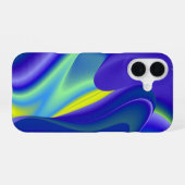 Coque iPhone 16 Art arc-en-ciel Abstrait 3D (Verso Horizontal)