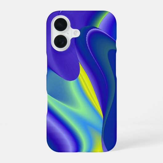 Coque iPhone 16 Art arc-en-ciel Abstrait 3D (Verso)