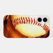 Coque iPhone 16 Art de baseball (Verso Horizontal)
