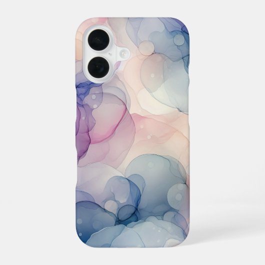 Coque iPhone 16 Art de l'encre d'aquarelle (Verso)