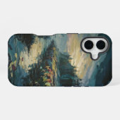 Coque iPhone 16 Art de paysage brumeux (Verso Horizontal)