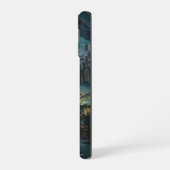 Coque iPhone 16 Art de paysage brumeux (Côté gauche)