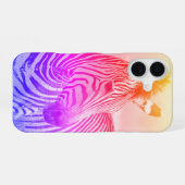 Coque iPhone 16 Art de zèbre (Verso Horizontal)