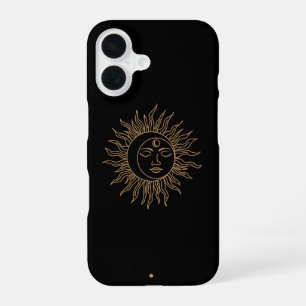 Coque iPhone 16 Art du soleil abstrait – Design moderne et vibrant