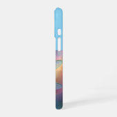 Coque iPhone 16 Art fractal élégant de libellule pastel, (Côté gauche)