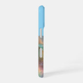 Coque iPhone 16 Art fractal élégant de libellule pastel, (Côté droit)
