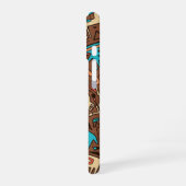 Coque iPhone 16 art indien apache traditionnel (Côté gauche)