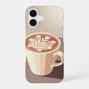 Coque iPhone 16 Art Latte Vintage