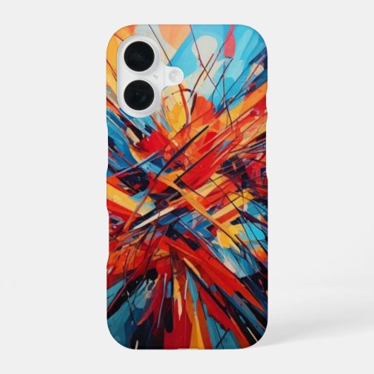 Coque iPhone 16 Art moderne (Verso)