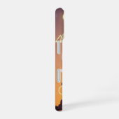 Coque iPhone 16 Art Pixel de Falaises Flottantes Rétro (Côté droit)