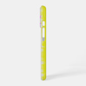 Coque iPhone 16 Artdeco rose Jaune Artdeco Arc-en-ciel rayures (Côté gauche)