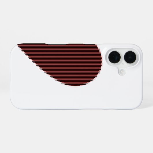 Coque iPhone 16 ASCII Art Coeur Connectable (Verso Horizontal)