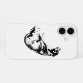 Coque iPhone 16 Assis avec force, style d'automne (Verso Horizontal)