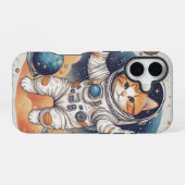 Coque iPhone 16 ✨ Astronaute Fille Sweat à Capuche (Verso Horizontal)