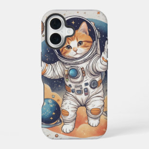 Coque iPhone 16 ✨ Astronaute Fille Sweat à Capuche