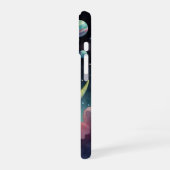 Coque iPhone 16 Astronaute sur Dino dans l'espace (Côté gauche)