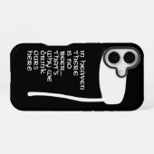 Coque iPhone 16 Au paradis il n'y a pas de bière (Verso Horizontal)
