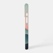 Coque iPhone 16 Aube de montagne rétro pastel (Côté gauche)