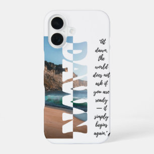 Coque iPhone 16 Aube — Recommencez simplement