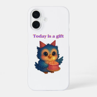 Coque iPhone 16 Aujourd'hui est un cadeau - Rappel de gratitude