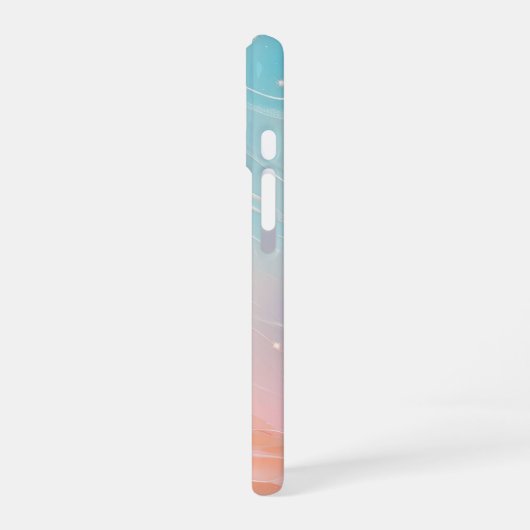 Coque iPhone 16 Aurora Gradient Fluid Art Phone Case (Côté gauche)