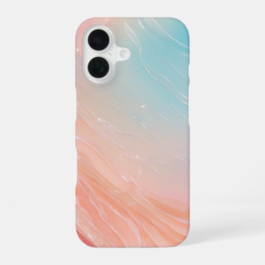 Coque iPhone 16 Aurora Gradient Fluid Art Phone Case (Verso)
