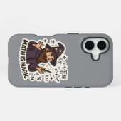 Coque iPhone 16 Autocollant Magicien des Maths – “Les Maths sont M (Verso Horizontal)