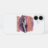 Coque iPhone 16 Automobile de style Vaporwave classique (Verso Horizontal)
