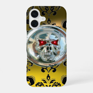 Coque iPhone 16 AUTORITÉS JUDICIAIRES DAMASK GEM Yellow TOPAZ
