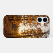 Coque iPhone 16 Autumn Forest Sunset Phone Case (Verso Horizontal)