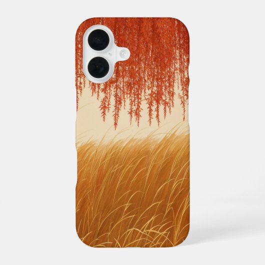 Coque iPhone 16 Autumn Leaves and Golden Field Phone Case (Verso)