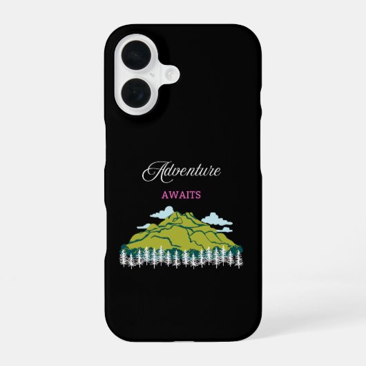 Coque iPhone 16 Aventure Attend (Verso)