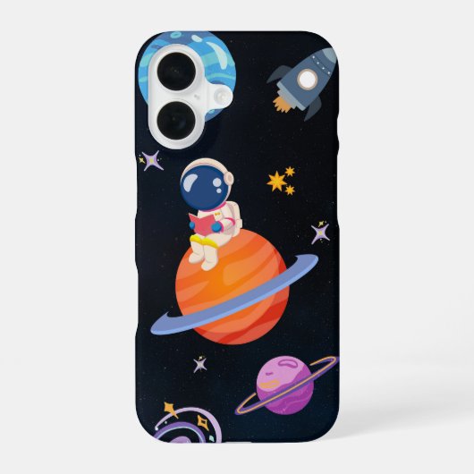 Coque iPhone 16 ✨ Aventure spatiale de rêve – Conception de housse (Verso)