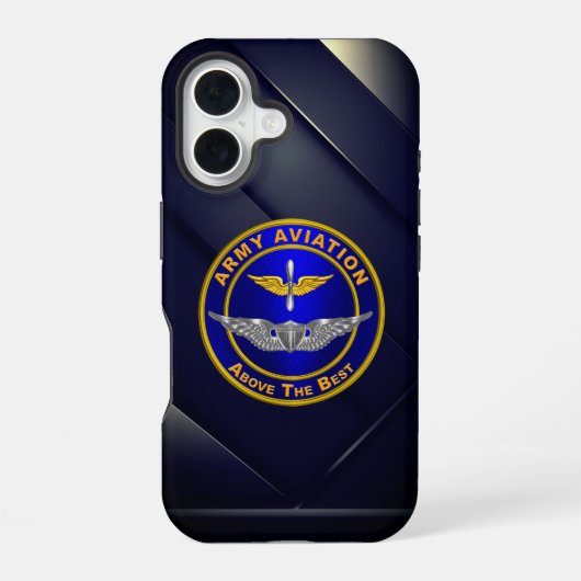 Coque iPhone 16 Aviation de l'armée (Verso)