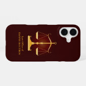 Coque iPhone 16 Avocat du barreau (Verso Horizontal)