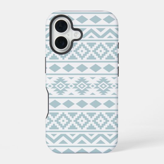 Coque iPhone 16 Aztec Essence Ptn III Canard Bleu oeuf Blanc (Verso)