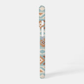 Coque iPhone 16 Aztec Essence Ptn IIIb Blue Cream Terracottas (Côté gauche)