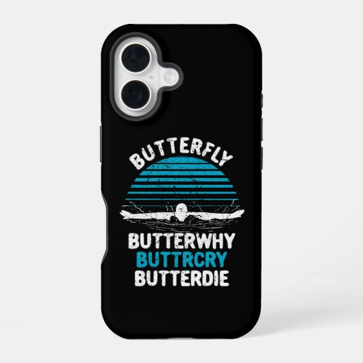 Coque iPhone 16 Baignade - Papillon papillon (Verso)