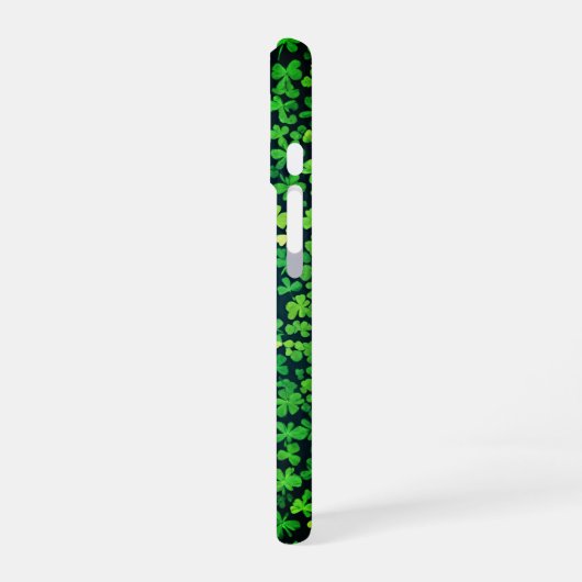 Coque iPhone 16 Balises de bordure shamrock (Côté gauche)