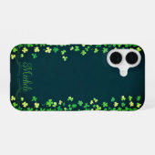 Coque iPhone 16 Balises de bordure shamrock (Verso Horizontal)