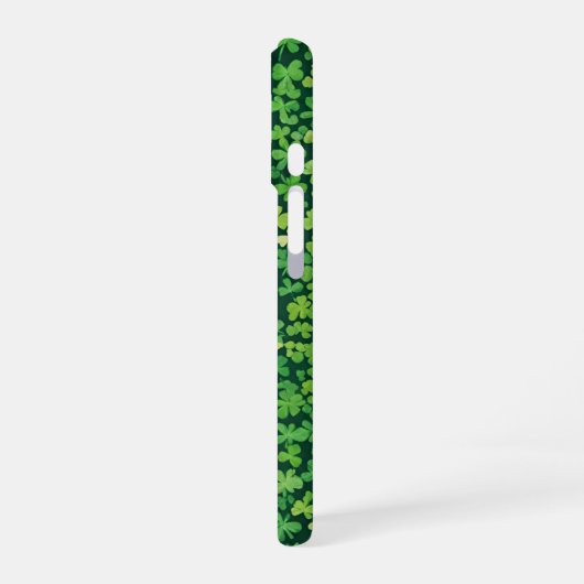 Coque iPhone 16 Balises de bordure shamrock (Côté gauche)